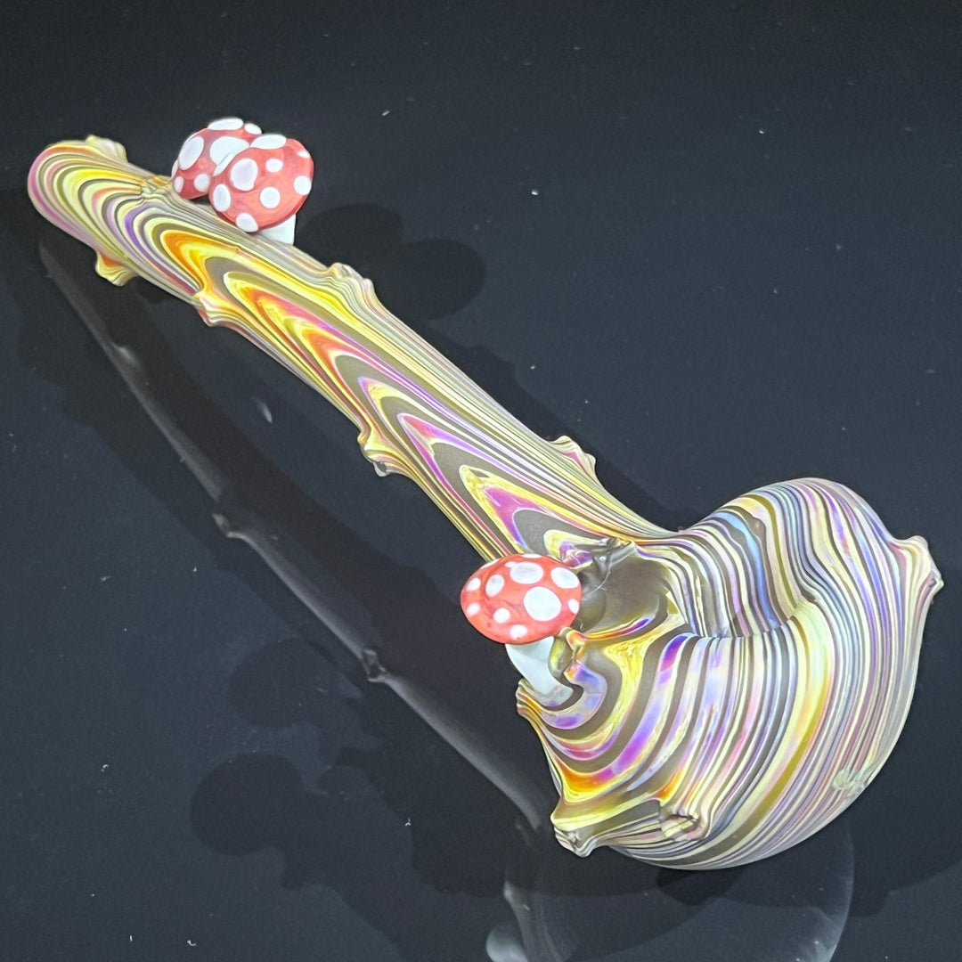 Woodgrain Mushroom Gandalf Pipe Glass Pipe Wazoo Glass