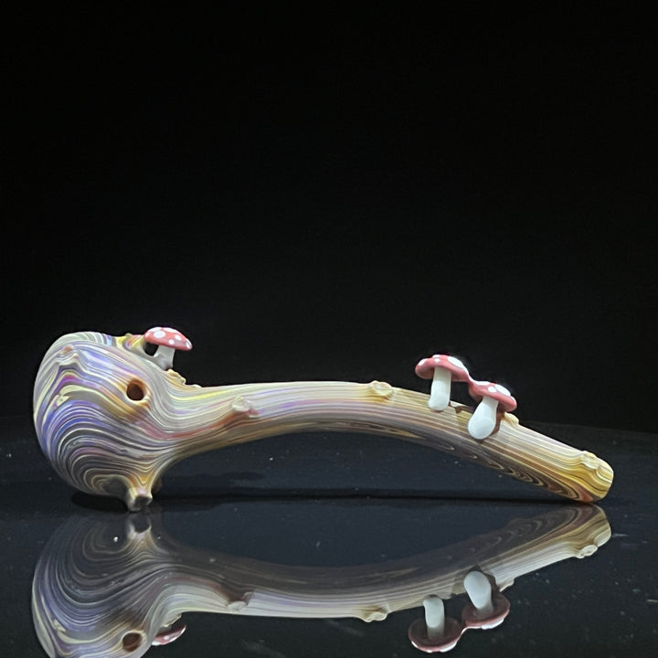 Woodgrain Mushroom Gandalf Pipe Glass Pipe Wazoo Glass