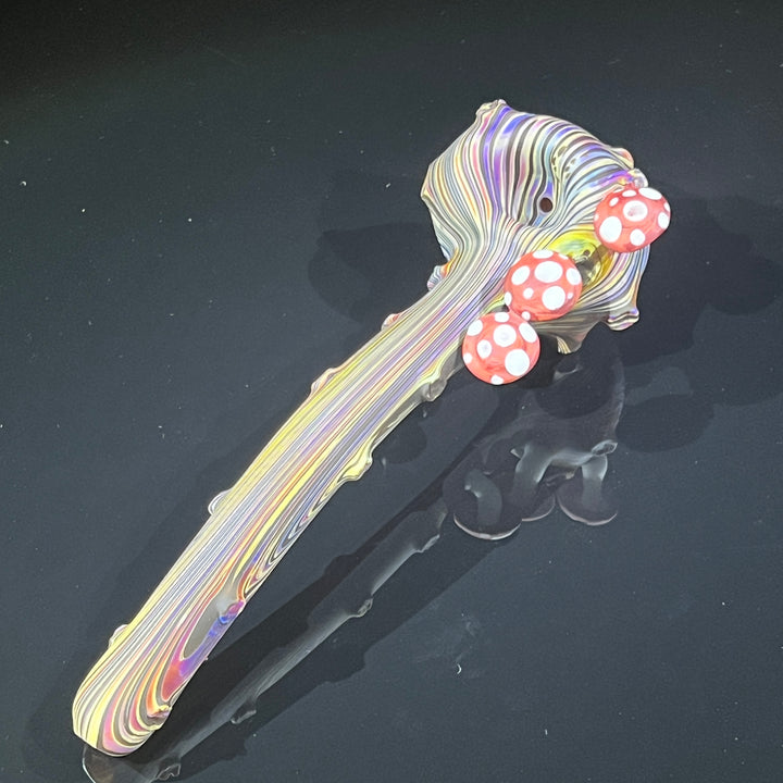 Woodgrain Mushroom Gandalf Pipe Glass Pipe Wazoo Glass