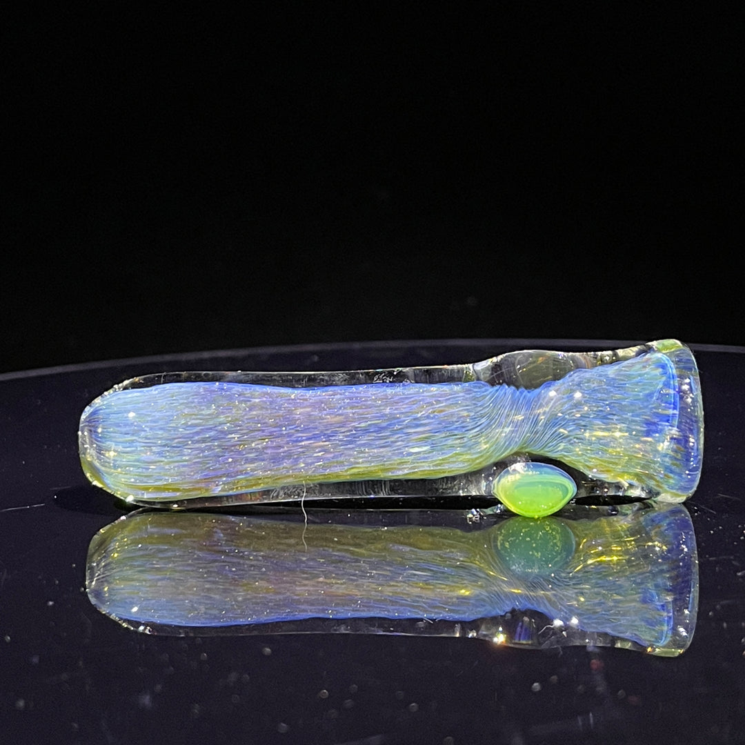 Mystery Aventurine Chillum Glass Pipe Chuck Glass   