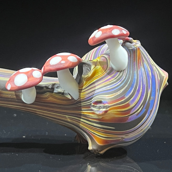 Woodgrain Mushroom Gandalf Pipe Glass Pipe Wazoo Glass