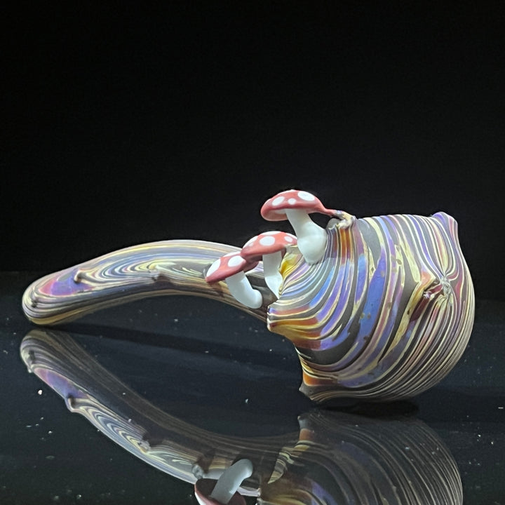 Woodgrain Mushroom Gandalf Pipe Glass Pipe Wazoo Glass