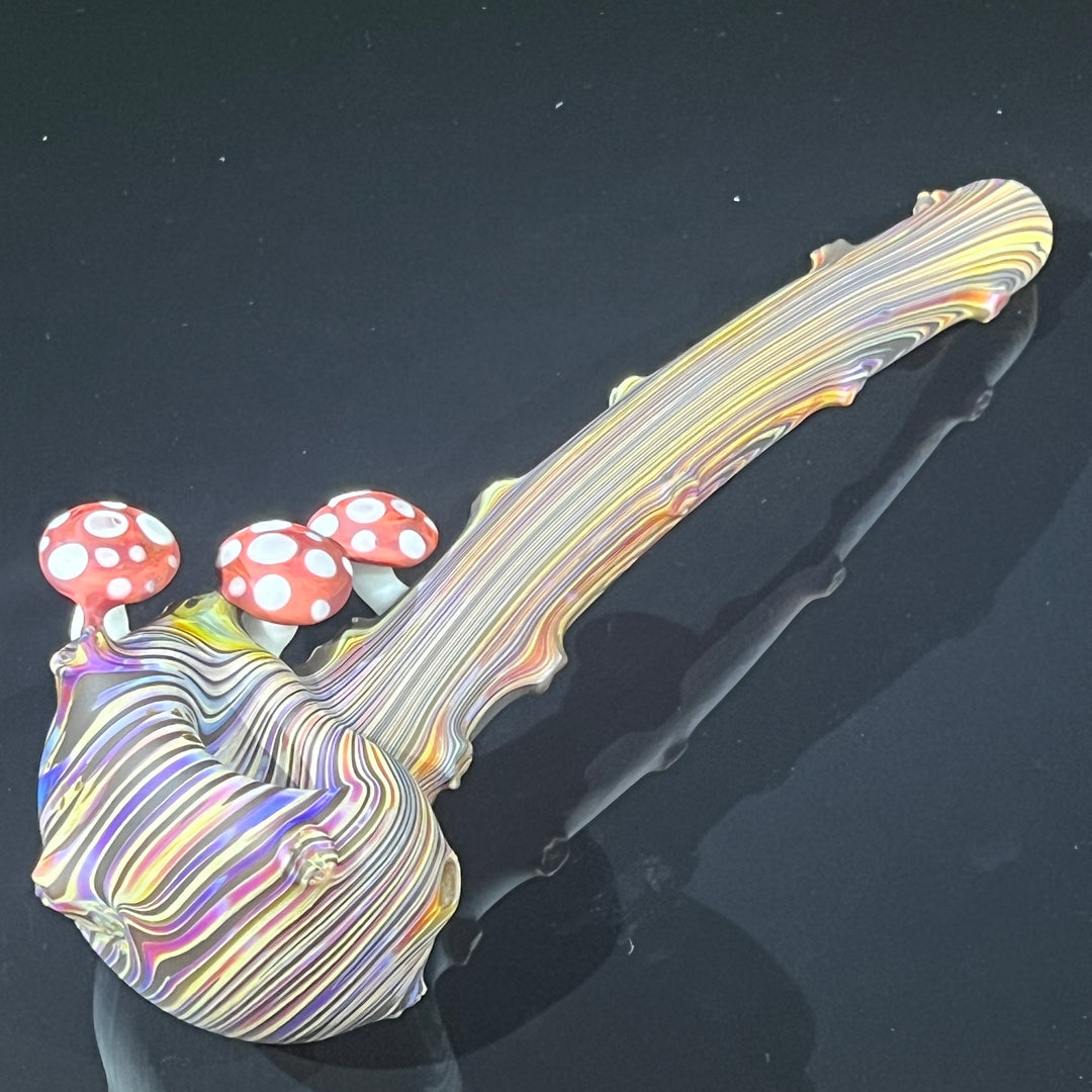 Woodgrain Mushroom Gandalf Pipe Glass Pipe Wazoo Glass