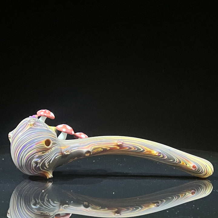 Woodgrain Mushroom Gandalf Pipe Glass Pipe Wazoo Glass