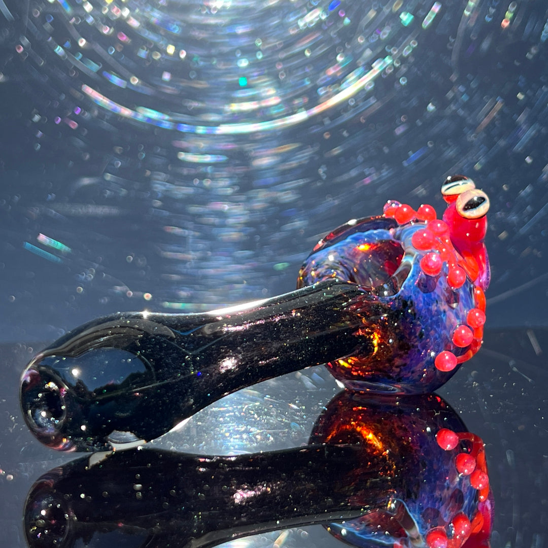 Purple Magic Frog Spoon Glass Pipe Beezy Glass   