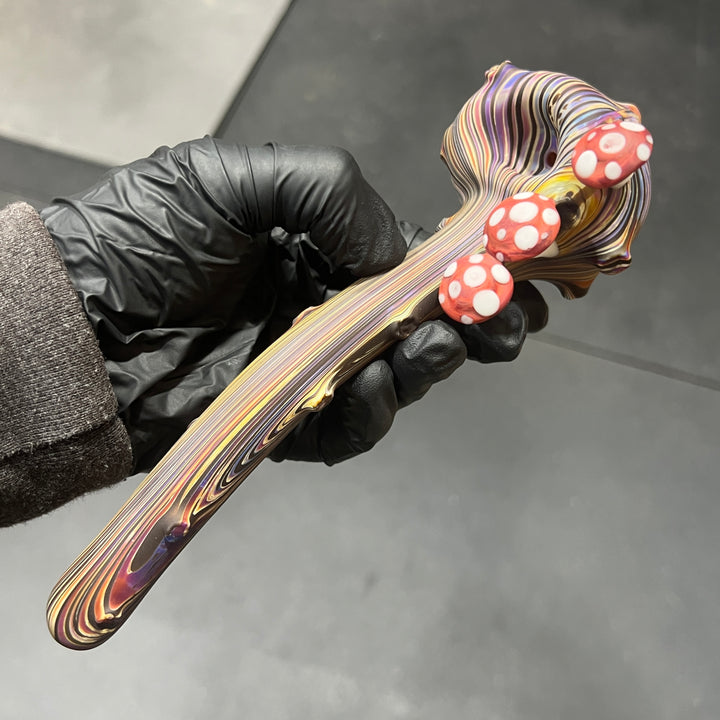 Woodgrain Mushroom Gandalf Pipe Glass Pipe Wazoo Glass