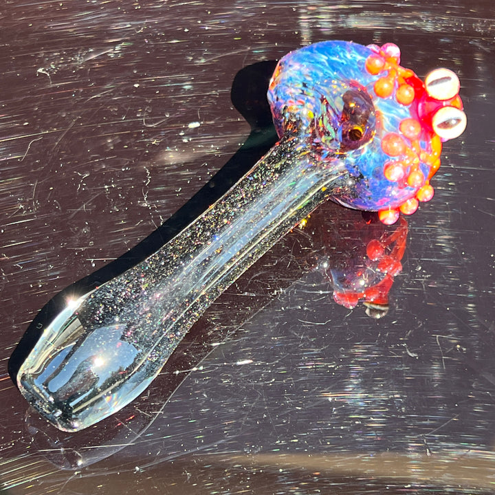 Purple Magic Frog Spoon Glass Pipe Beezy Glass   