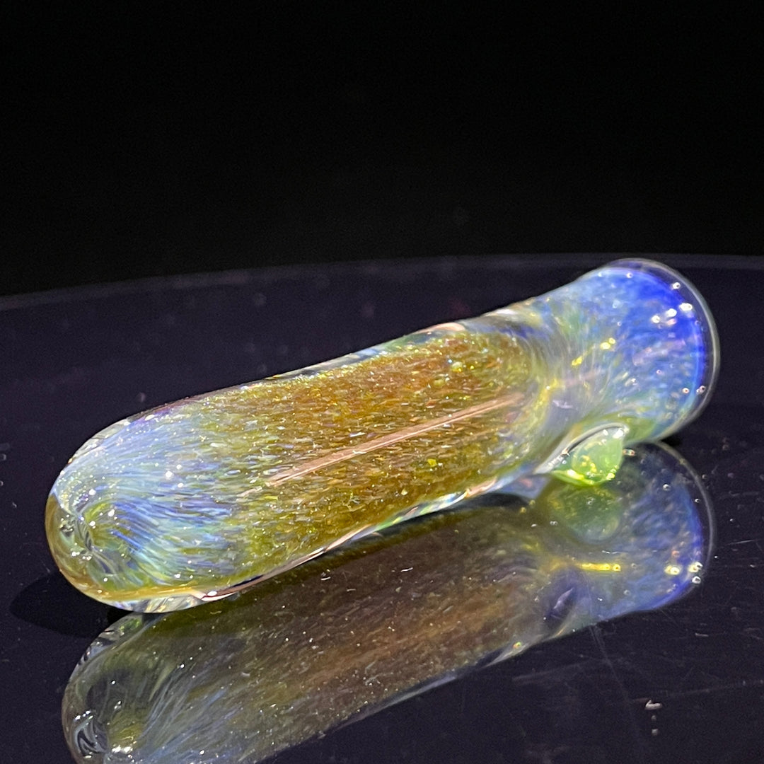 Mystery Aventurine Chillum Glass Pipe Chuck Glass   