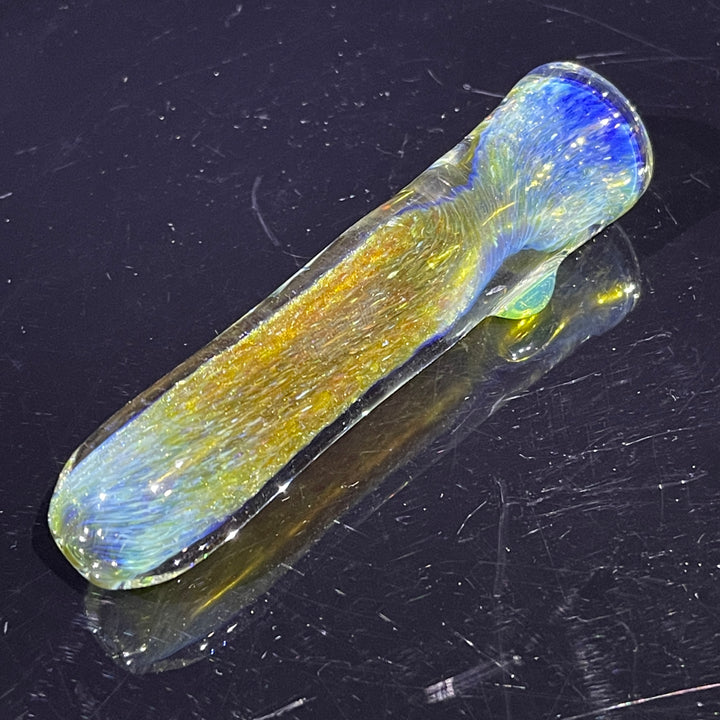 Mystery Aventurine Chillum Glass Pipe Chuck Glass   