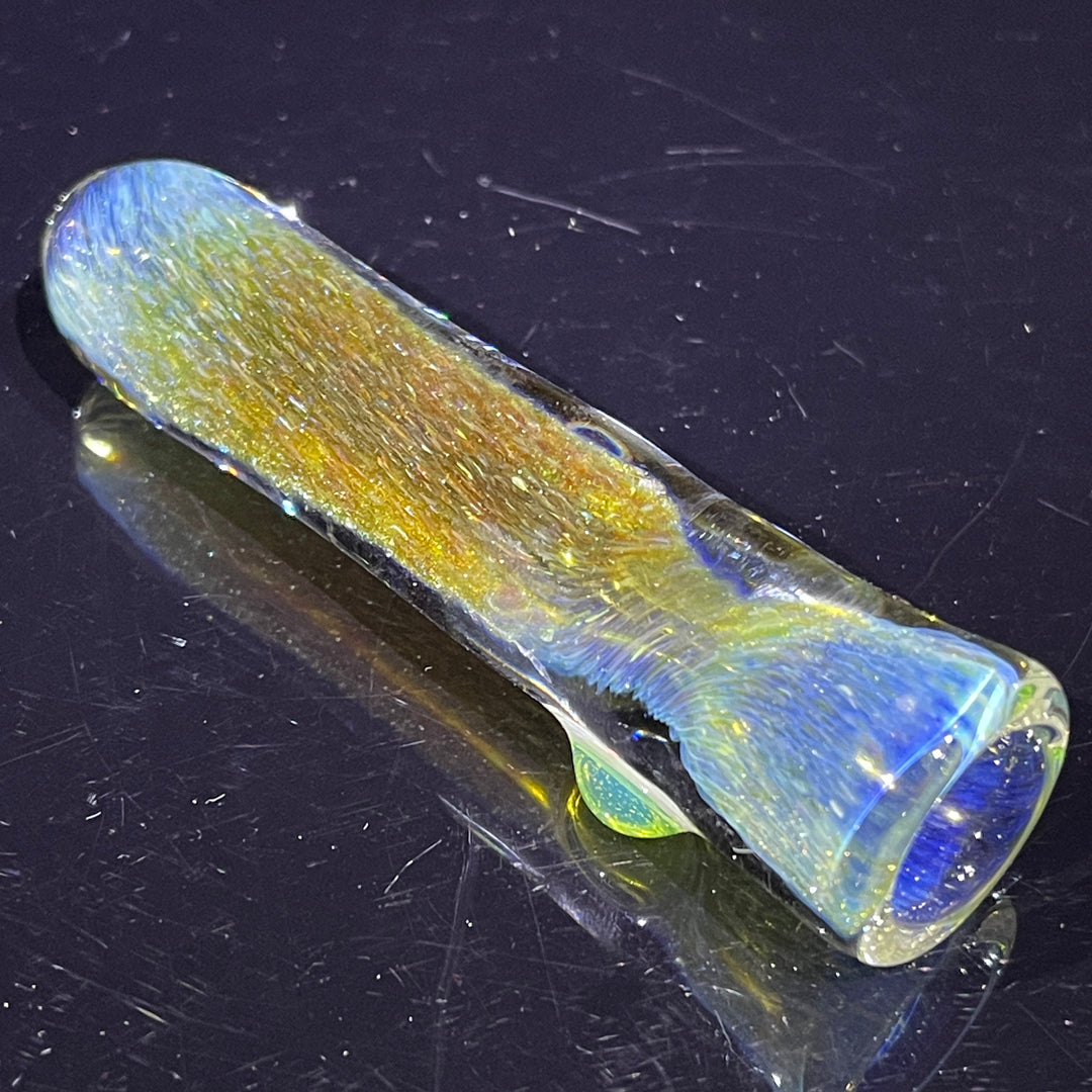 Mystery Aventurine Chillum Glass Pipe Chuck Glass   