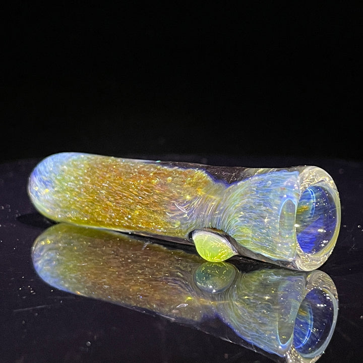 Mystery Aventurine Chillum Glass Pipe Chuck Glass   