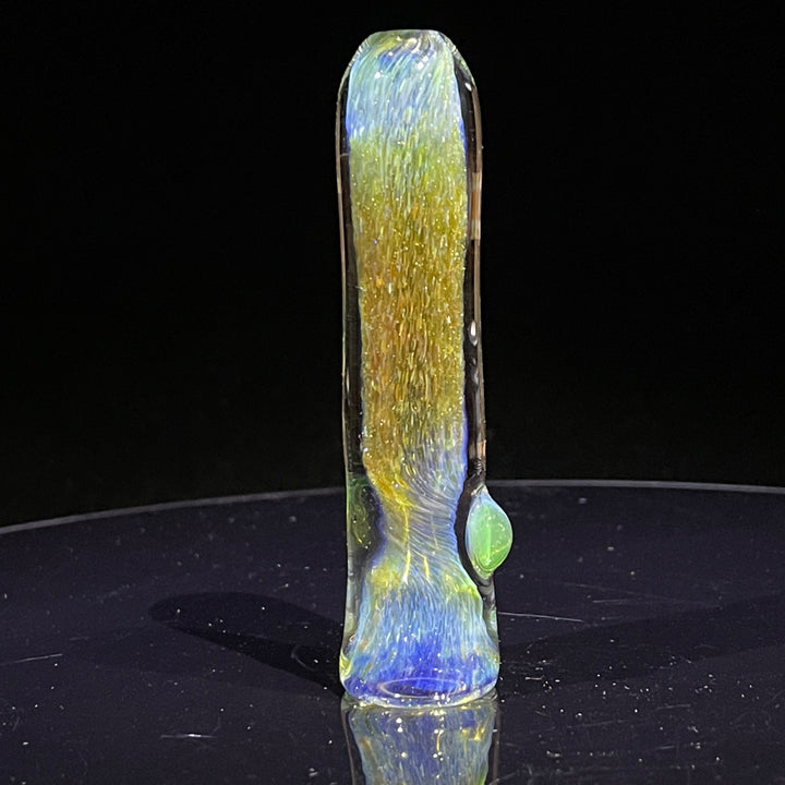 Mystery Aventurine Chillum Glass Pipe Chuck Glass   