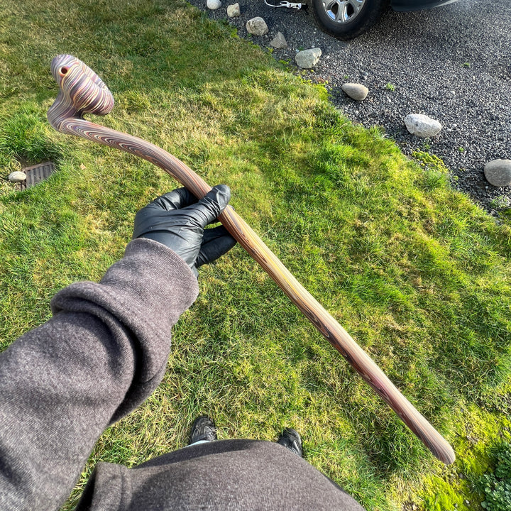 24" Woody Wood Giant Glass Pipe Wazoo Glass