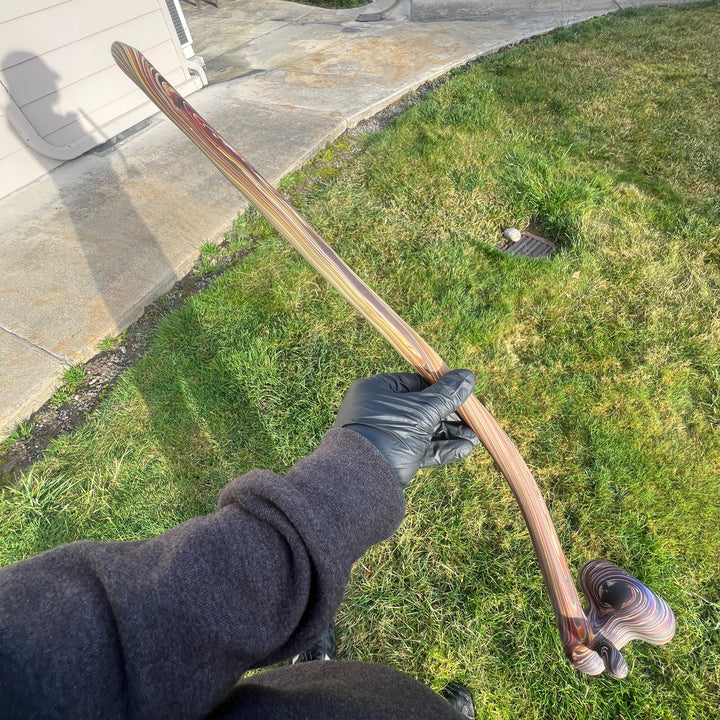 24" Woody Wood Giant Glass Pipe Wazoo Glass