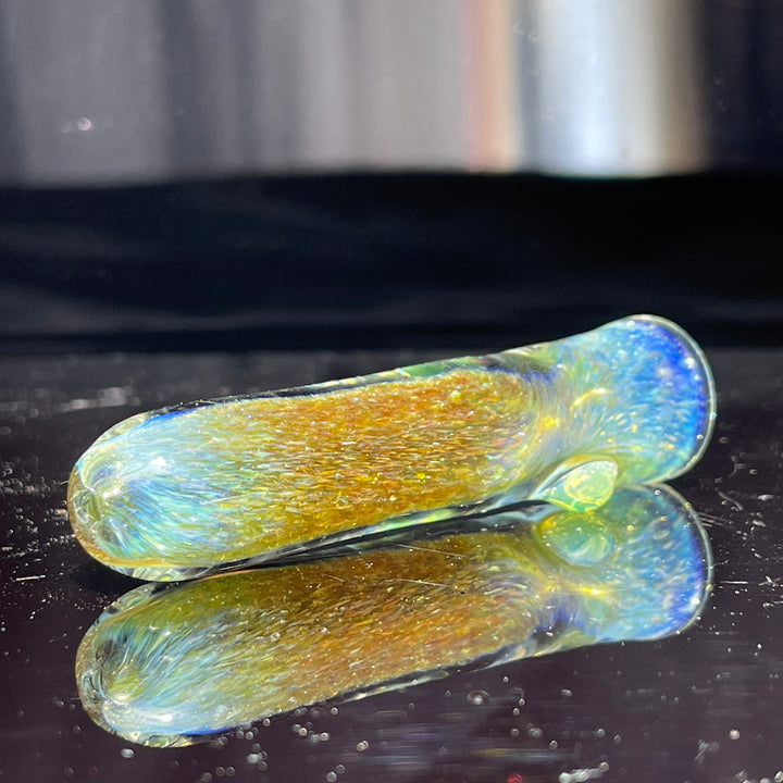 Mystery Aventurine Chillum Glass Pipe Chuck Glass   