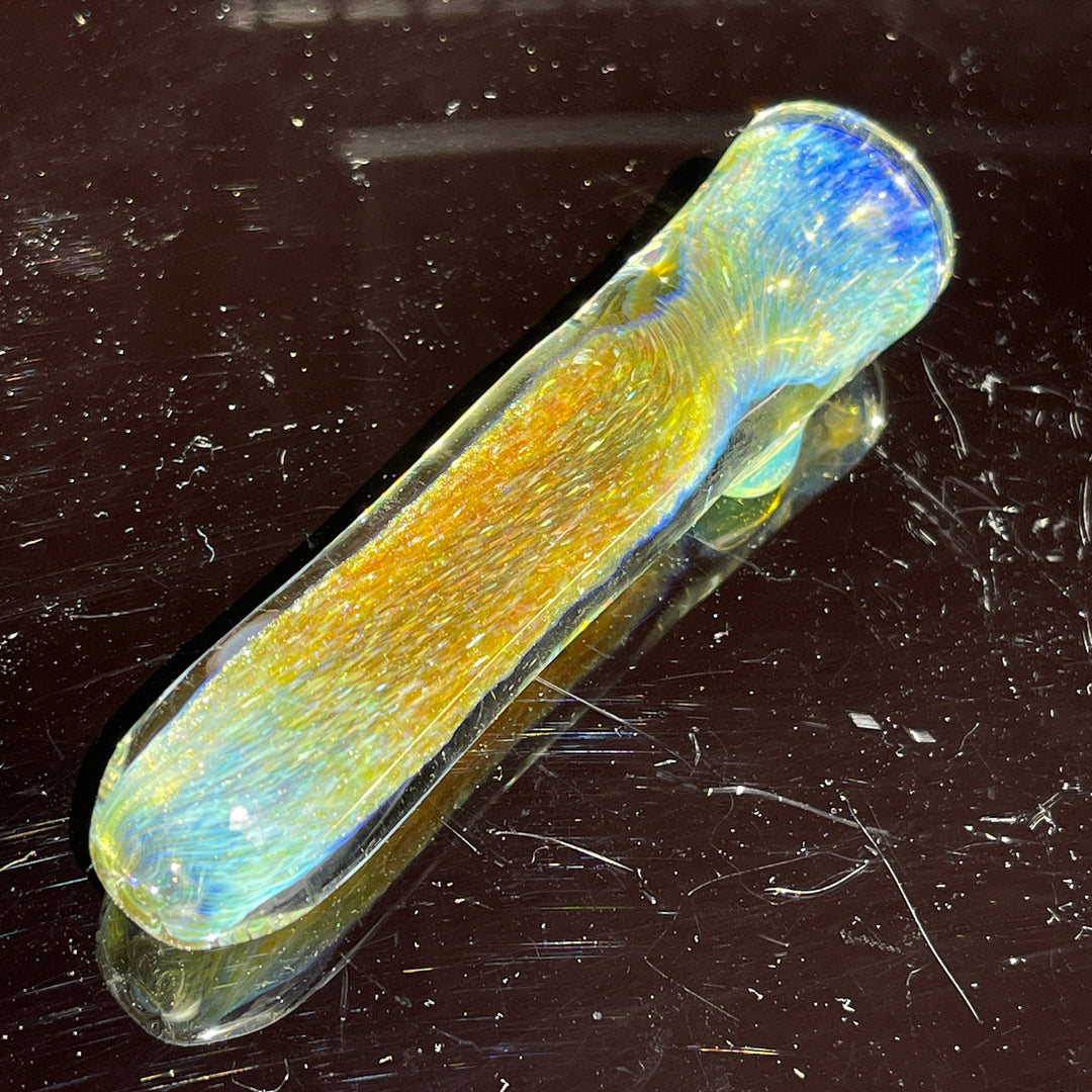 Mystery Aventurine Chillum Glass Pipe Chuck Glass   