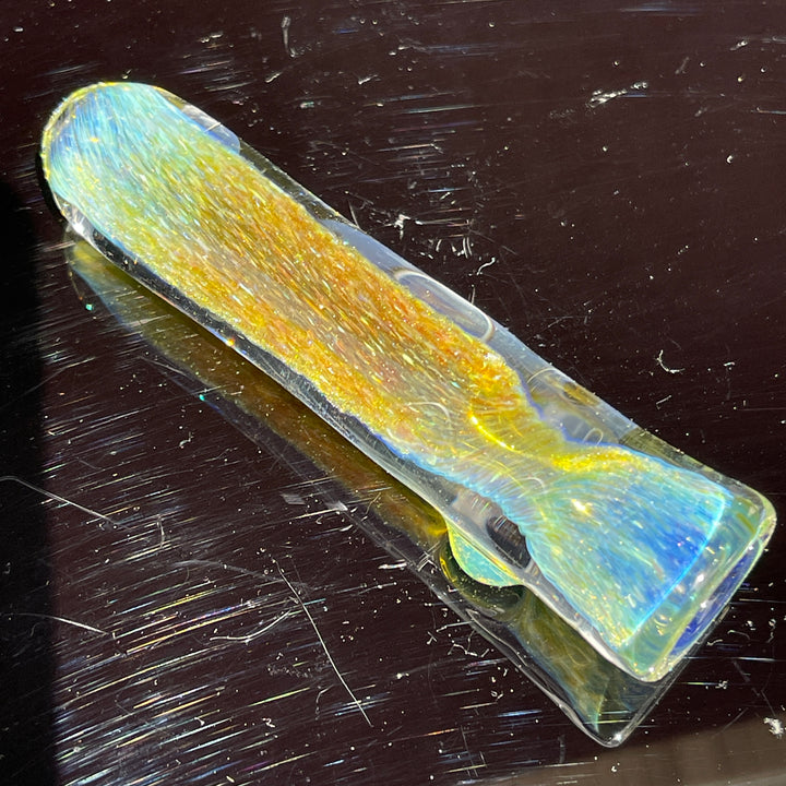 Mystery Aventurine Chillum Glass Pipe Chuck Glass   