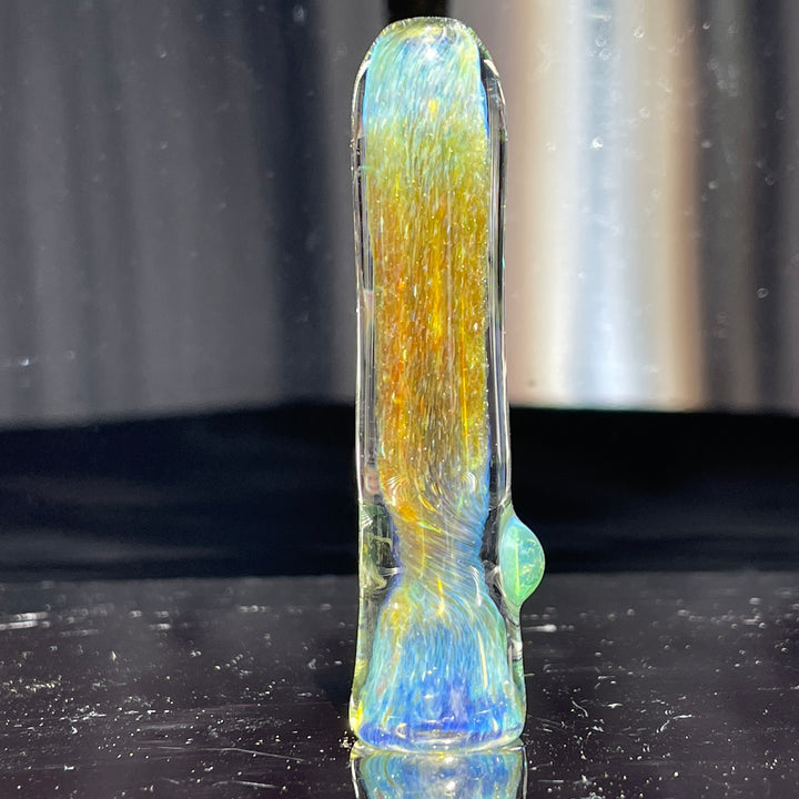 Mystery Aventurine Chillum Glass Pipe Chuck Glass   