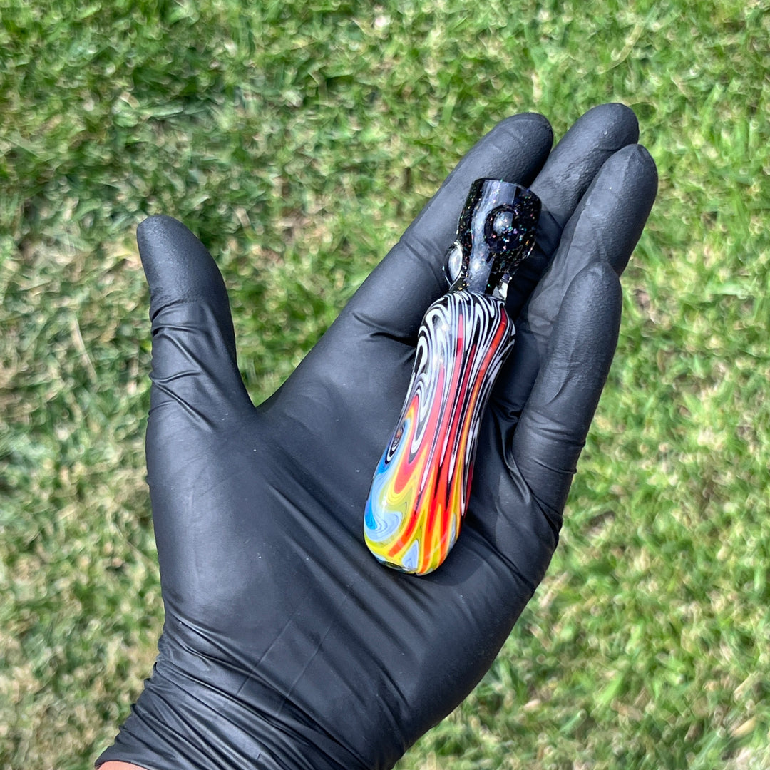 Cajun Wigwag Chillum Glass Pipe Cajun Glass   