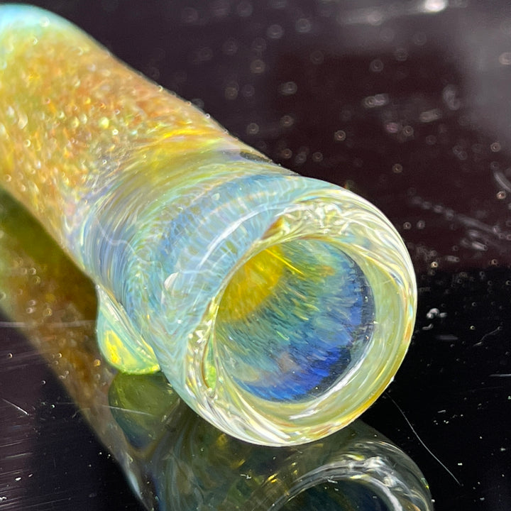 Mystery Aventurine Chillum Glass Pipe Chuck Glass   