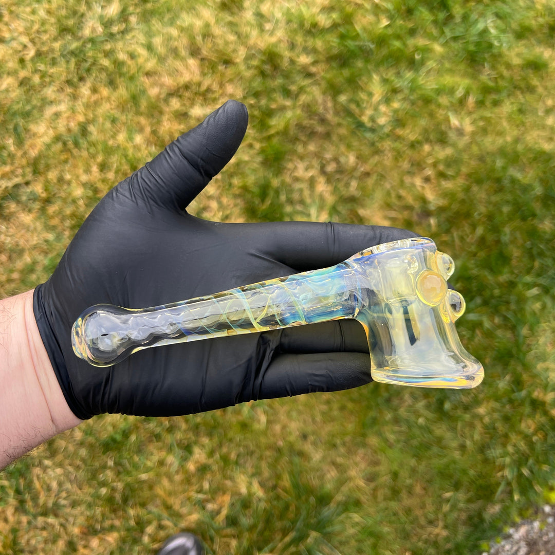 Gold Fumed Hash Hammer Glass Pipe Crondo Glassics