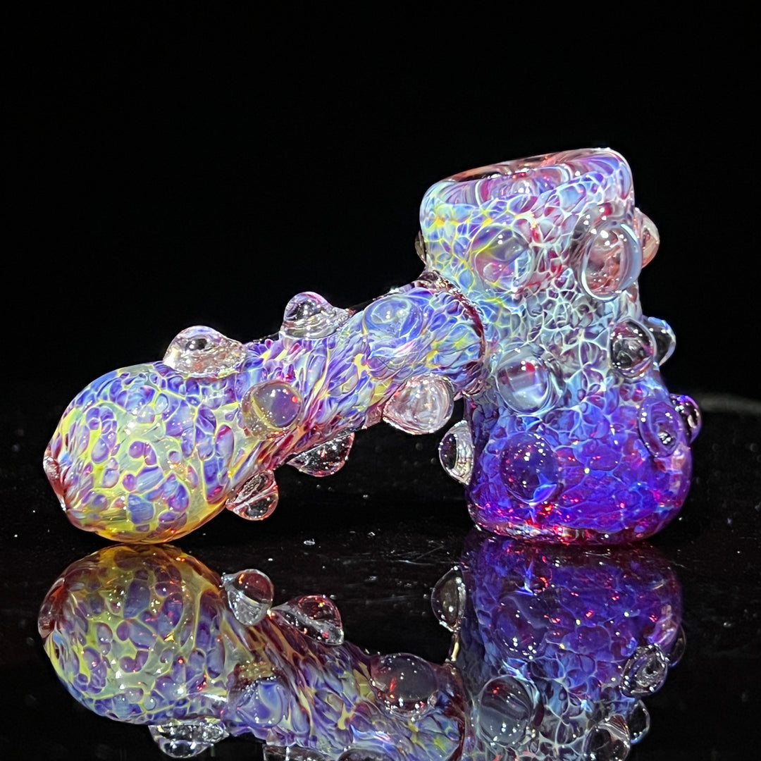 Purple Marble Hammer + Case Combo Glass Pipe TG   