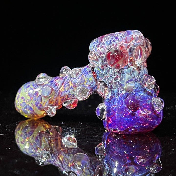 Purple Marble Hammer + Case Combo Glass Pipe TG   