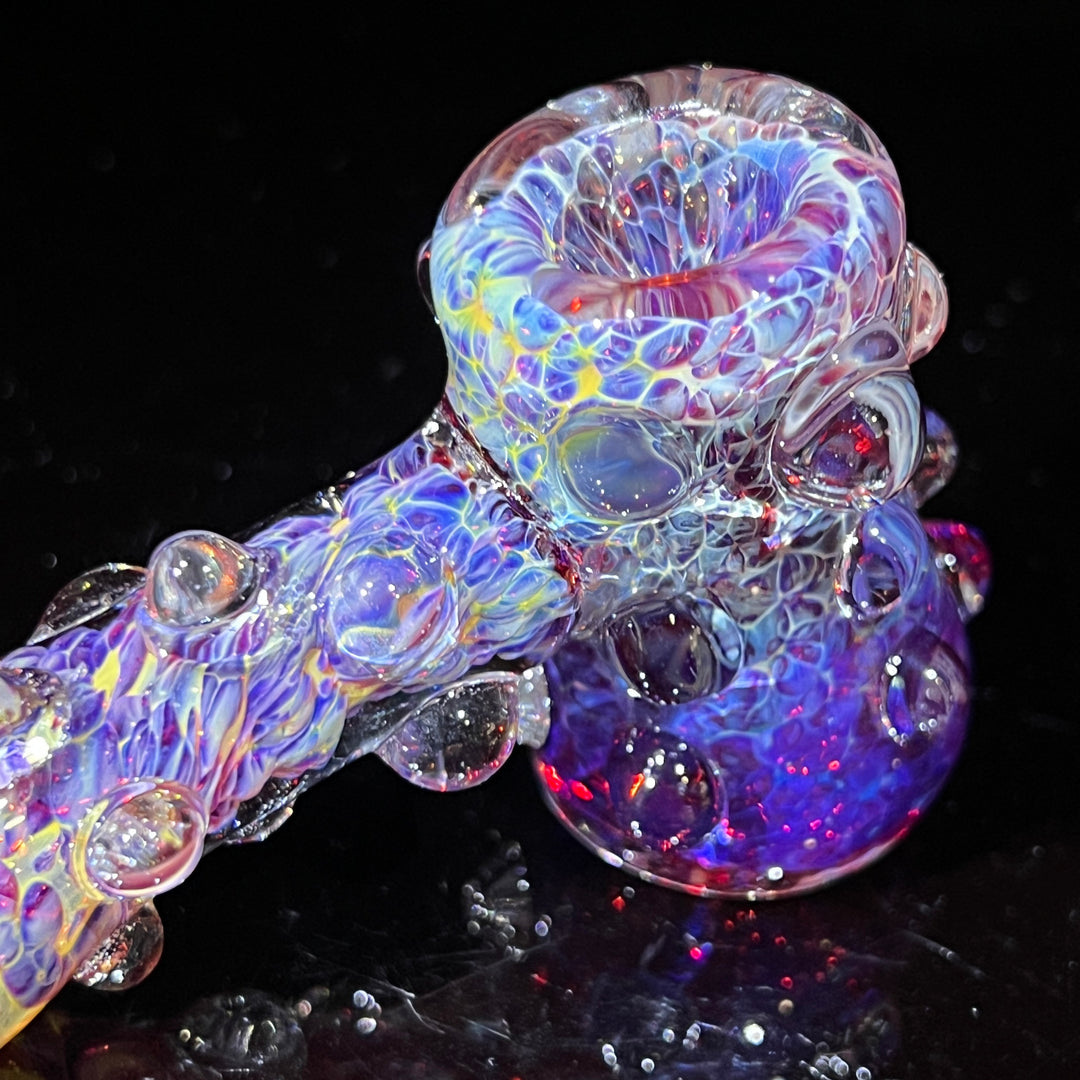 Purple Marble Hammer + Case Combo Glass Pipe TG   