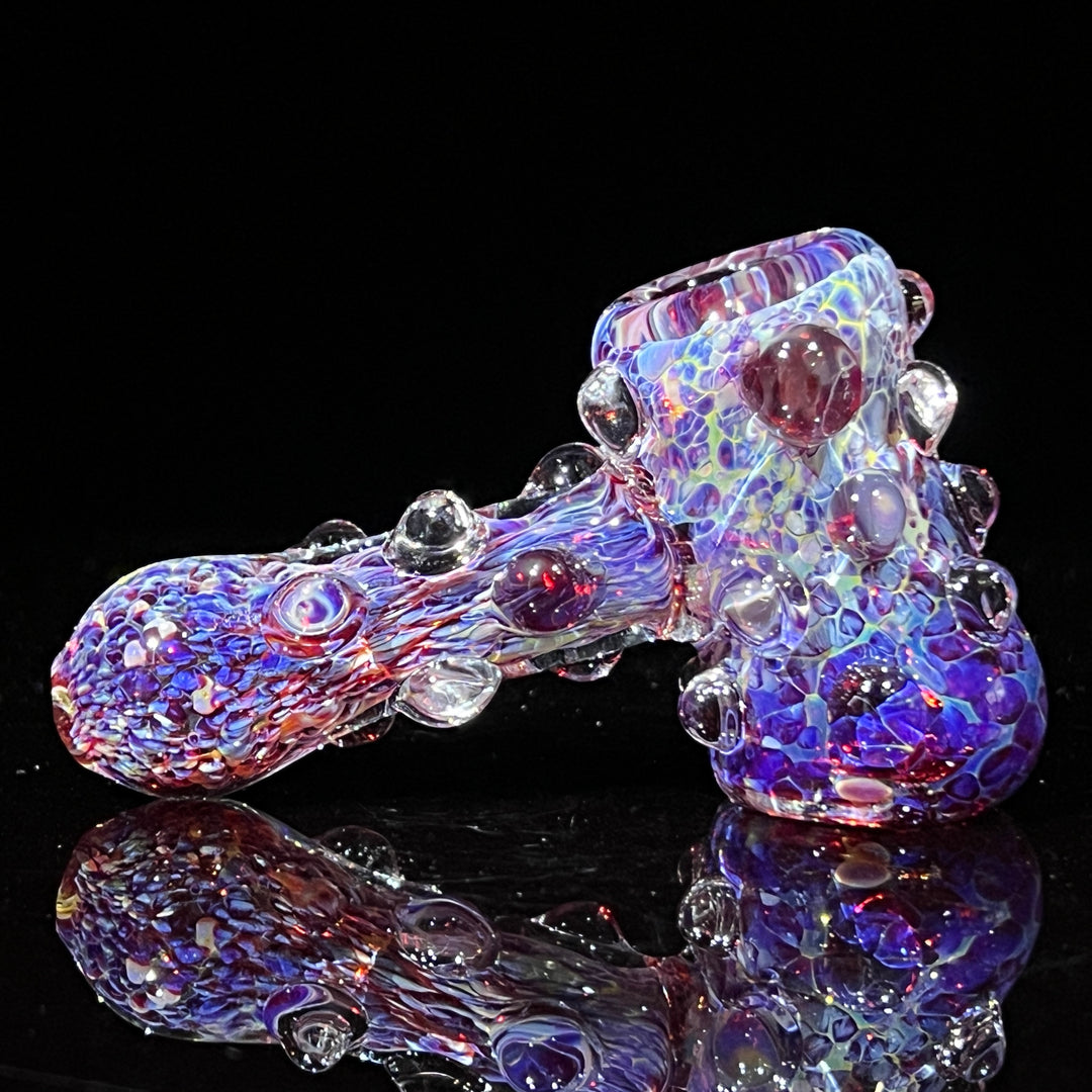 Purple Marble Hammer + Case Combo Glass Pipe TG   