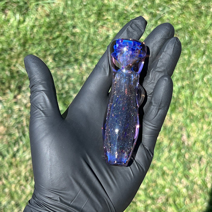 Black Plasma Chillum Glass Pipe Tako Glass   