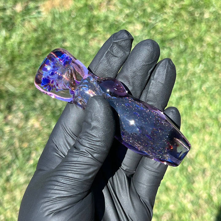 Black Plasma Chillum Glass Pipe Tako Glass   