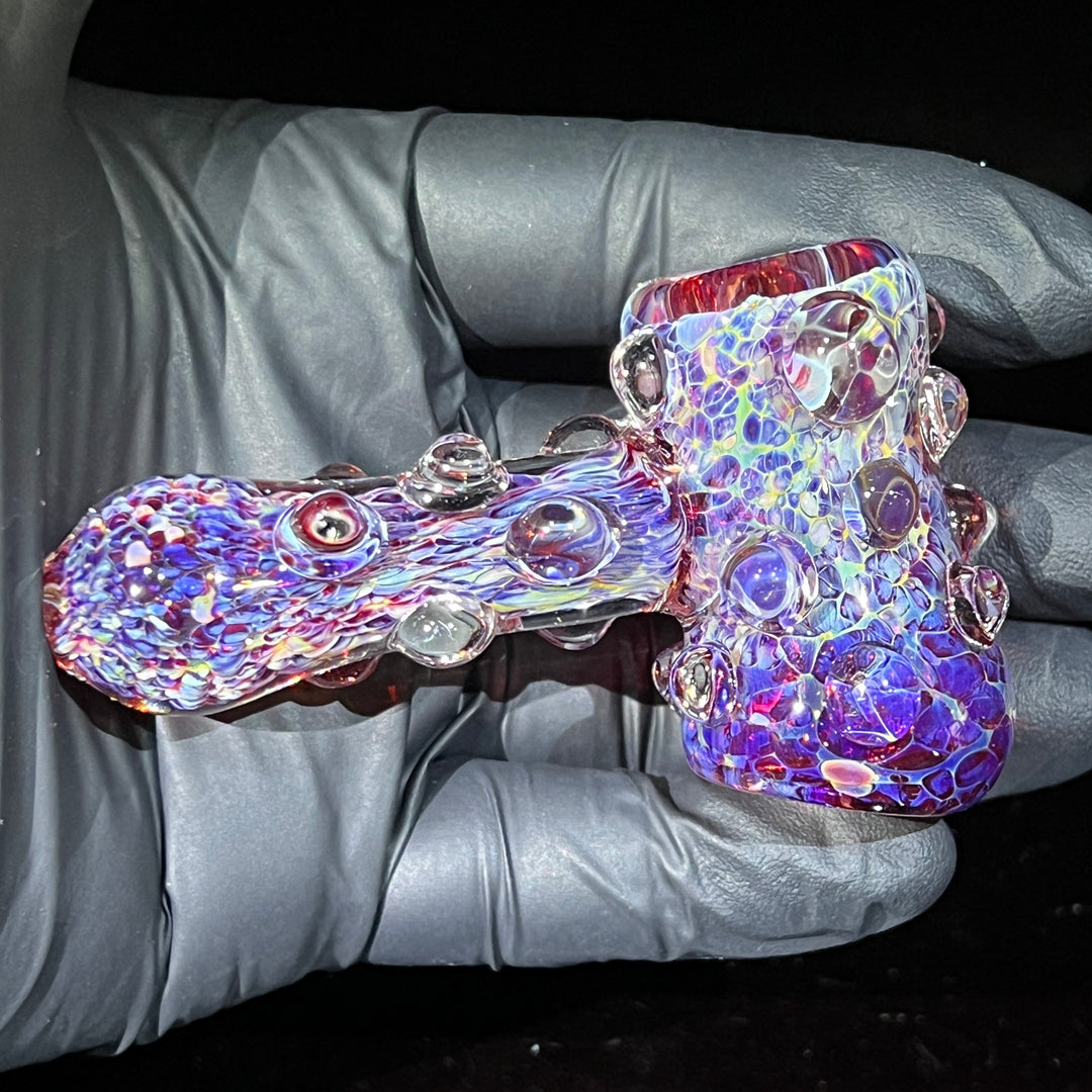 Purple Marble Hammer + Case Combo Glass Pipe TG   