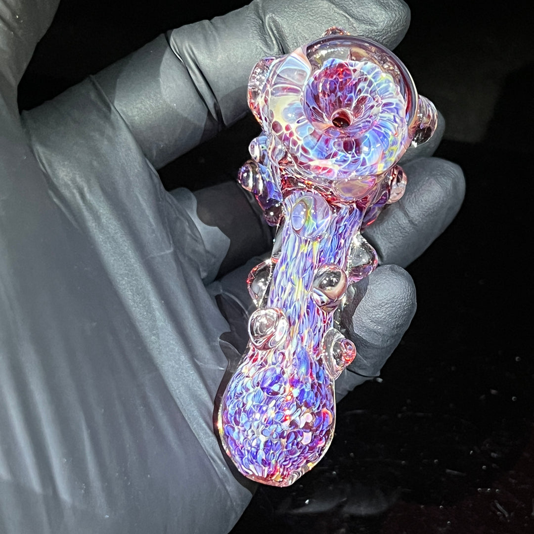 Purple Marble Hammer + Case Combo Glass Pipe TG   