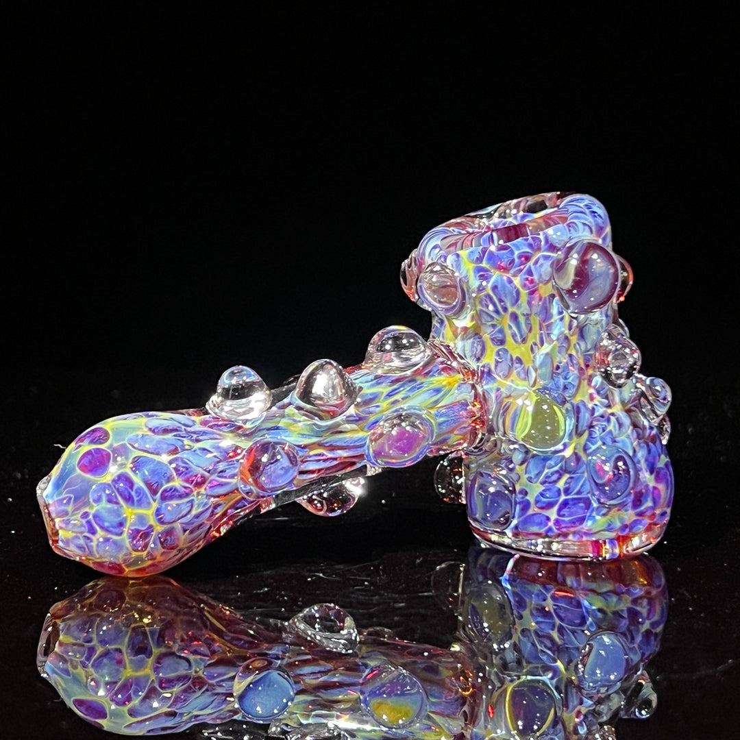 Purple Marble Hammer + Case Combo Glass Pipe TG   