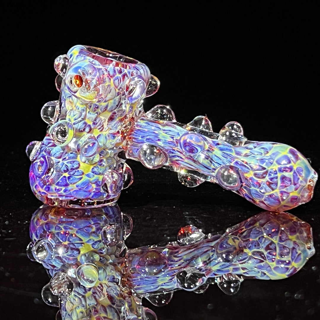 Purple Marble Hammer + Case Combo Glass Pipe TG   