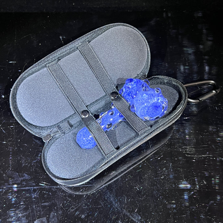 Sky Blue Marble Hammer + Case Combo Glass Pipe TG   