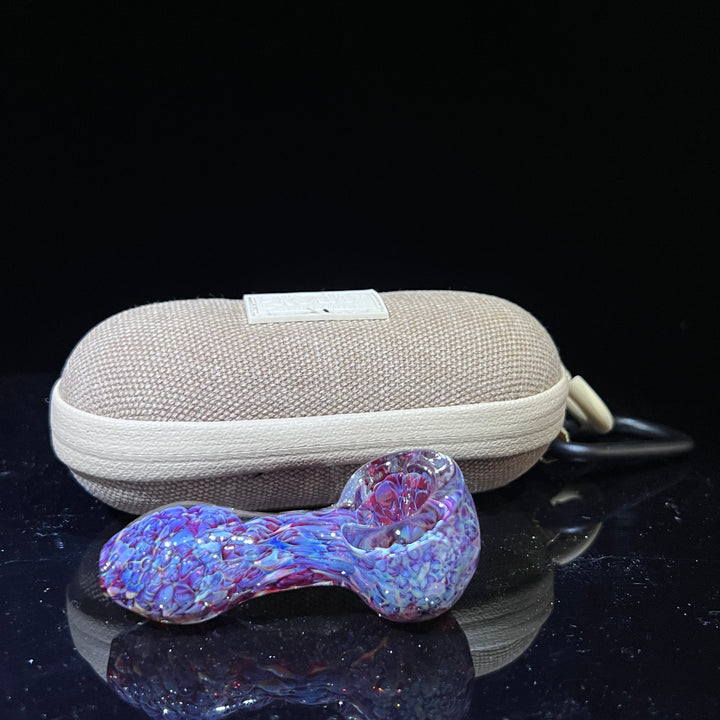 Purple Peanut Pipe + Case Combo Glass Pipe TG   