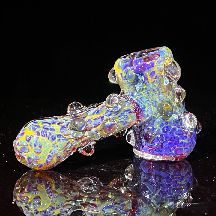 Purple Marble Hammer + Case Combo Glass Pipe TG   