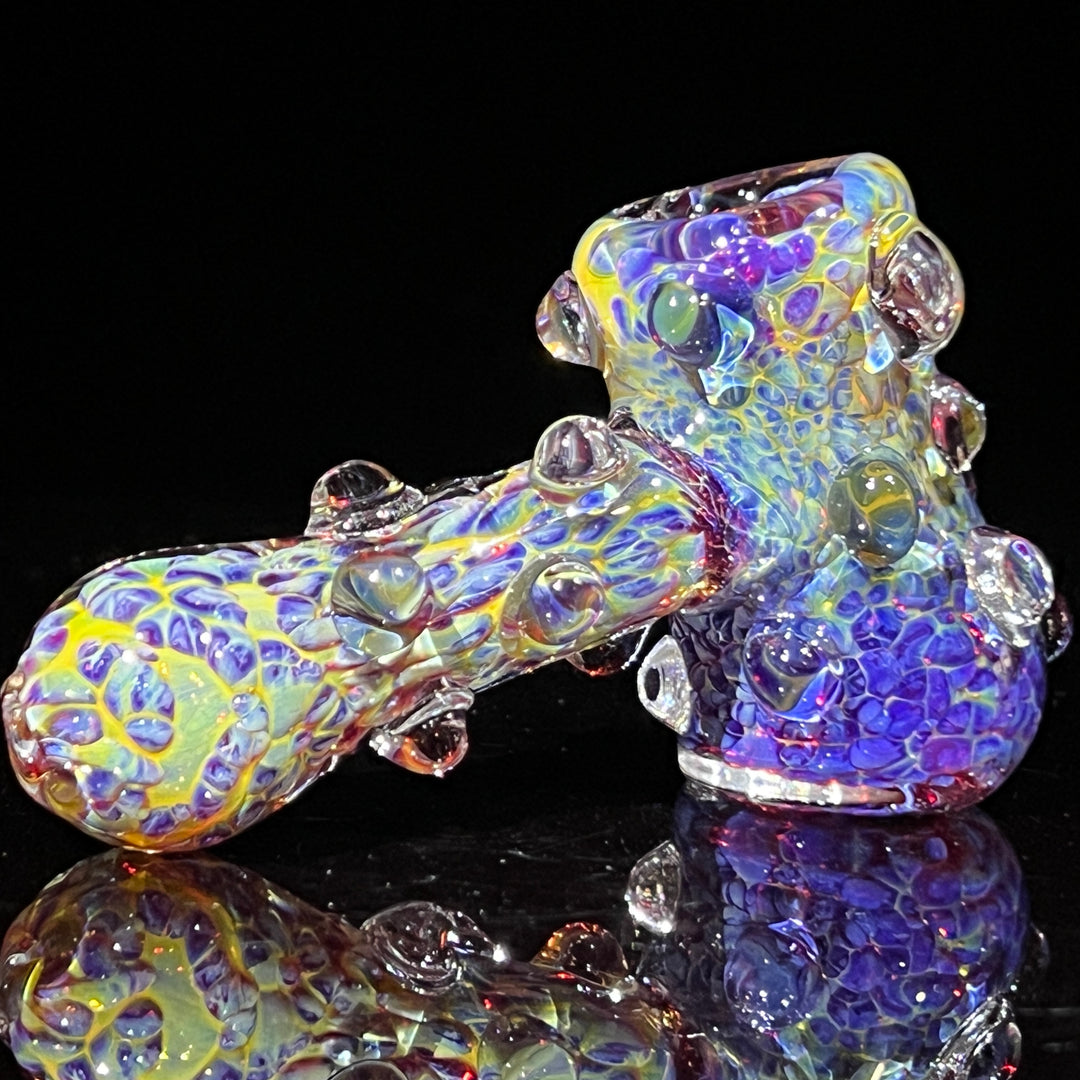 Purple Marble Hammer + Case Combo Glass Pipe TG   