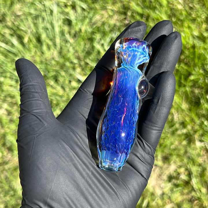 Purple Nebula Chillum Glass Pipe Tako Glass   