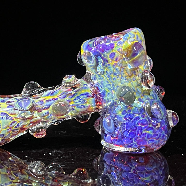 Purple Marble Hammer + Case Combo Glass Pipe TG   