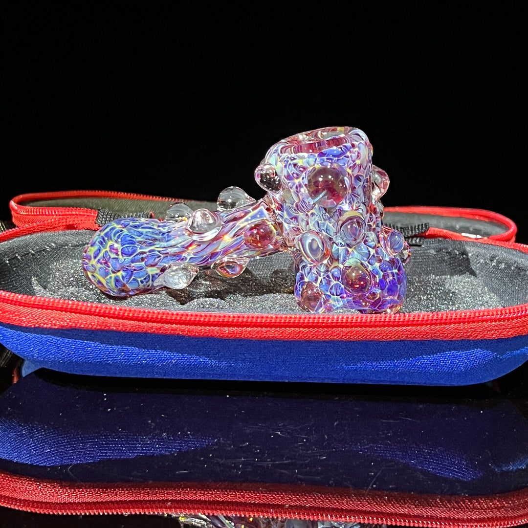 Purple Marble Hammer + Case Combo Glass Pipe TG   