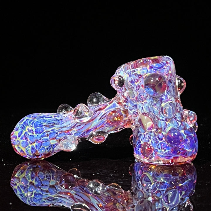 Purple Marble Hammer + Case Combo Glass Pipe TG   