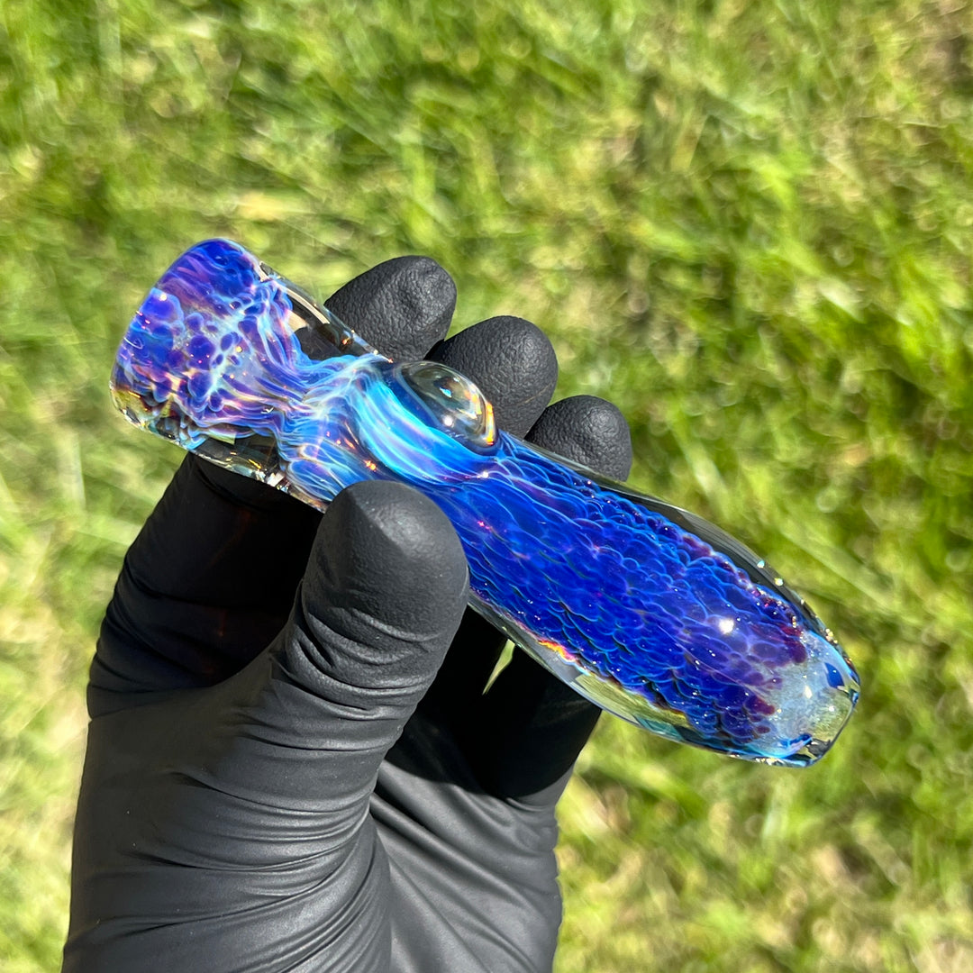 Purple Nebula Chillum Glass Pipe Tako Glass   