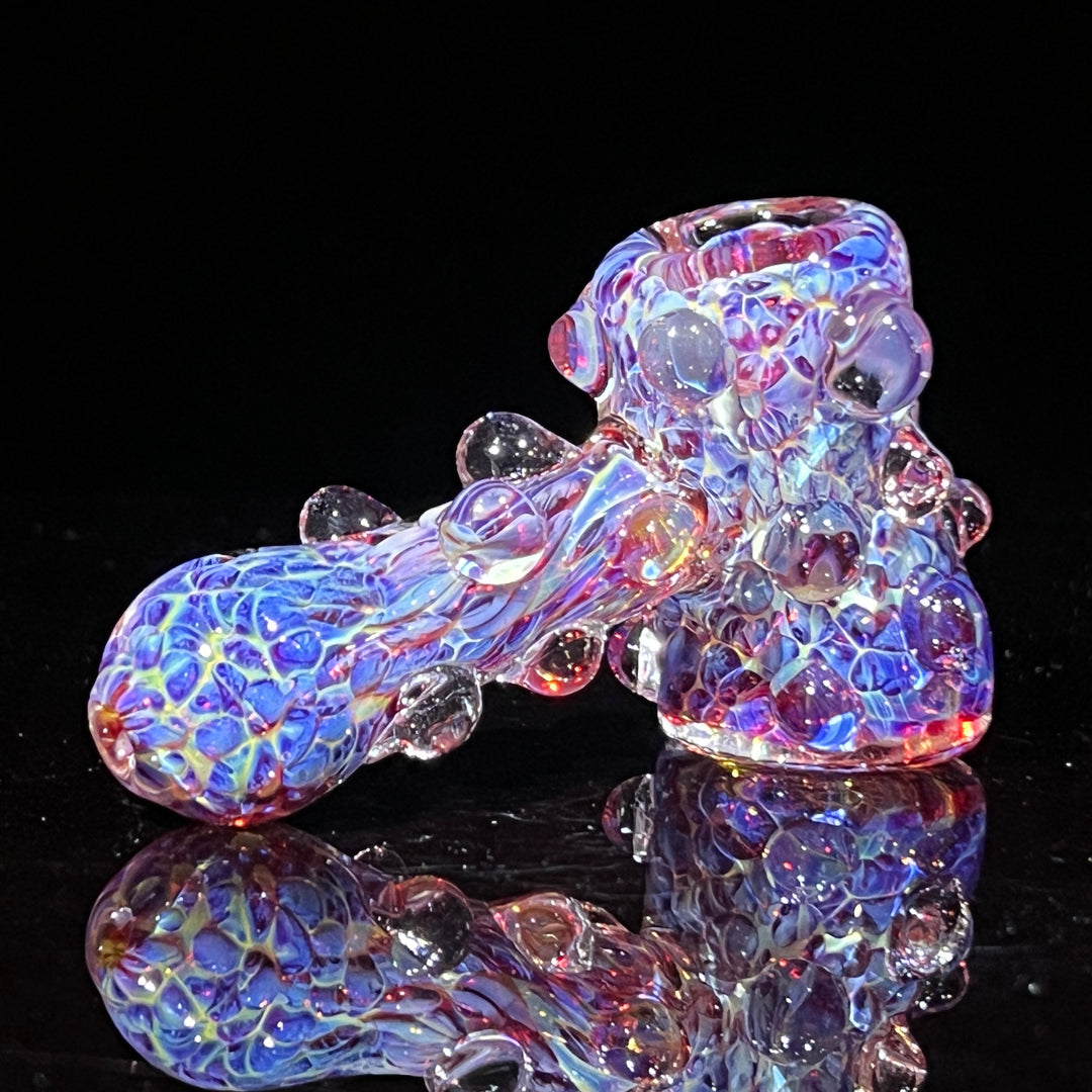 Purple Marble Hammer + Case Combo Glass Pipe TG   