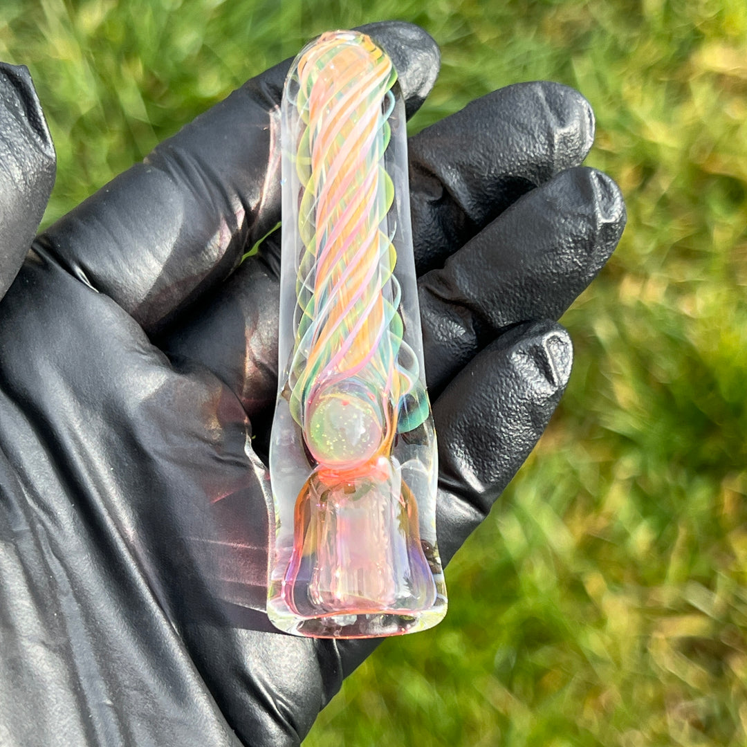 Thick Fume Chillum Glass Pipe Chuck Glass   