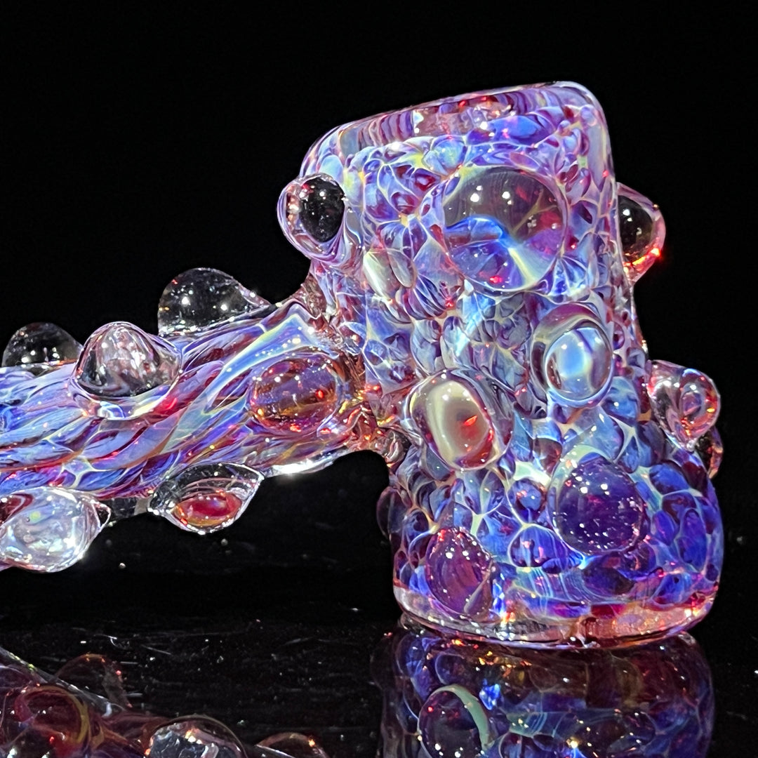 Purple Marble Hammer + Case Combo Glass Pipe TG   