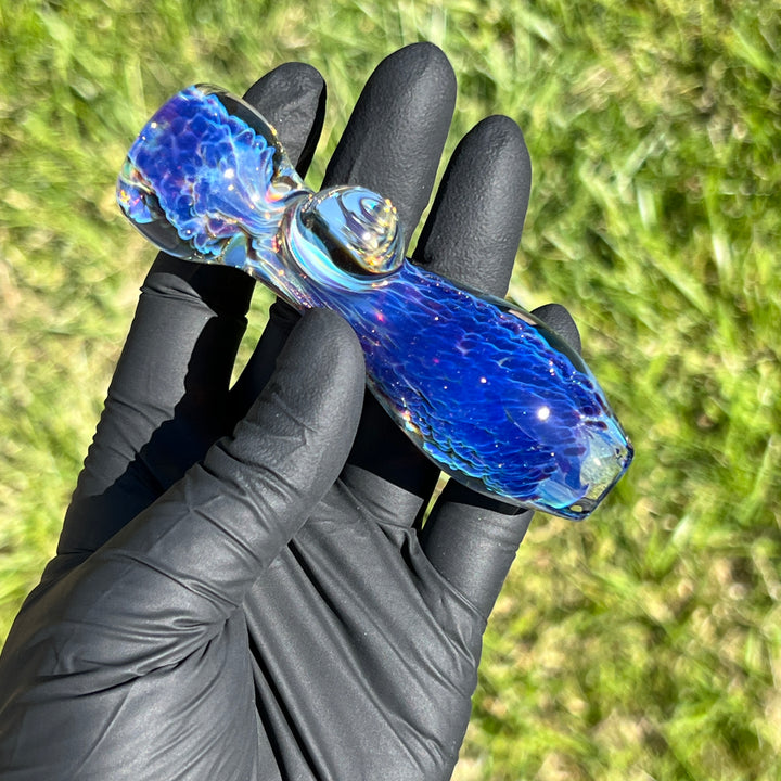 Purple Nebula Chillum Glass Pipe Tako Glass   