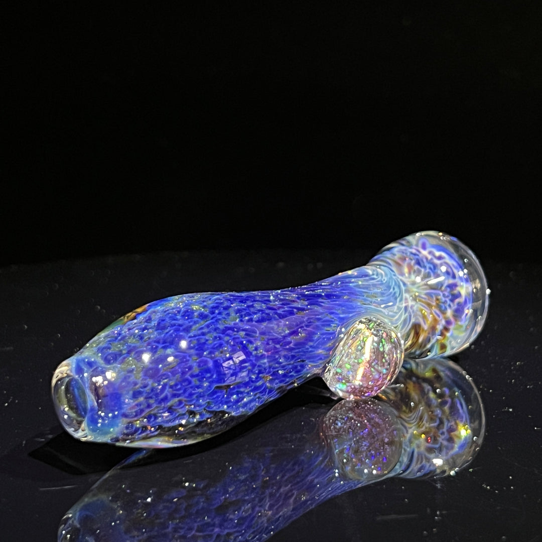 Purple Nebula Crushed Opal Chillum Glass Pipe Tako Glass   