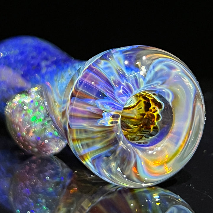 Purple Nebula Crushed Opal Chillum Glass Pipe Tako Glass   